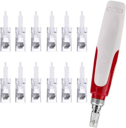 Charmora Mym Wired Microneedling Derma Pen with 4*12pin,4*36pin,4*Round Nano cartridges