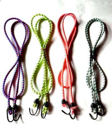 Blaji High Strength Stretchable Elastic Rope/Bungee Cord [Length- 10 Ft +] (Pack of 4) Bungee Cord