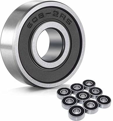 IndiaLot 608 2RS(Pack of 10) 8x22x7mm Ball Bearings, 3D Printer ROBOTICS Bicycle Brake Disk