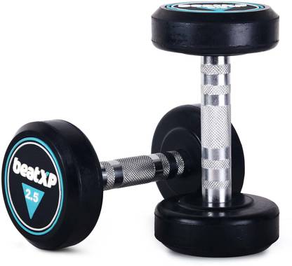 Sahib Traders 2.5Kg Dumbbell Set for Gym & Home Workout| Strength Muscle Training|Pack of 2 Fixed Weight Dumbbell