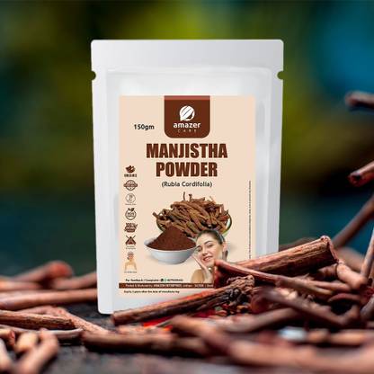 Amazer Care Manjistha Powder (Rubia Cordifolia) for Face, Skin & Hair Care