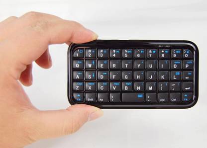 Wifton Bluetooth Keyboard 49-key Micro USB Port Charging Wireless Mini-IX7 Bluetooth Handheld Multi-device Keyboard Compatible with Desktop, Laptop, Mac