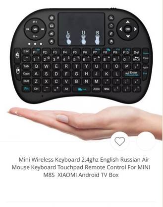 Wifton Wireless Keyboard 2.4ghz English Russian Air Mouse With Touchpad-X33 Bluetooth Handheld Multi-device Keyboard Compatible with Desktop, Laptop, Mac