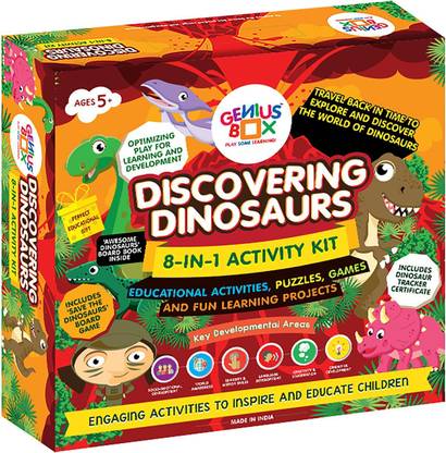 Genius Box Learning and Educational Toys for Children: Discovering Dinosaurs Activity Kit / Educational Kit / Learning Toy / STEM (Multicolor)