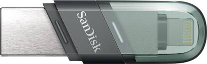 SanDisk iXpand Flash Drive Flip 128 GB OTG Drive Compatible with Desktop Computer, Laptop, Mobile, Television Lightning, USB 3.1 Metal Case
