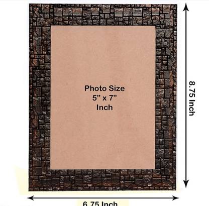 AMBER WOOD HANDICRAFTS PHOTO FRAME (5X7) 7 inch NORMAL
