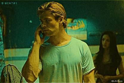 YAA - Blackhat Movie Chris Hemsworth Art Effect Poster 5 (18inchx12inch) Photographic Paper