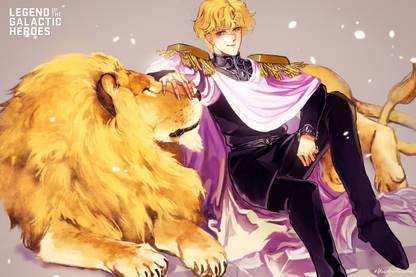 YAA - Legend of The Galactic Heroes: Reinhard von Lorengramm Anime Art Effect Poster (18inchx12inch) Photographic Paper