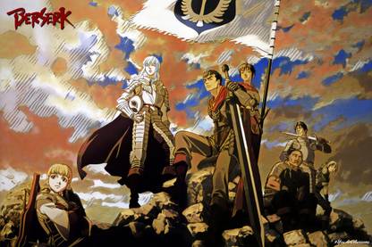 YAA - Berserk: Golden Age Arc I -The Egg of The King Anime Art Effect Poster (18inchx12inch) Photographic Paper