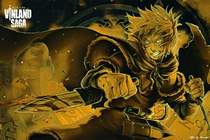 YAA - Vinland Saga: Thorfinn Anime Art Effect Poster4 (18inchx12inch) Photographic Paper