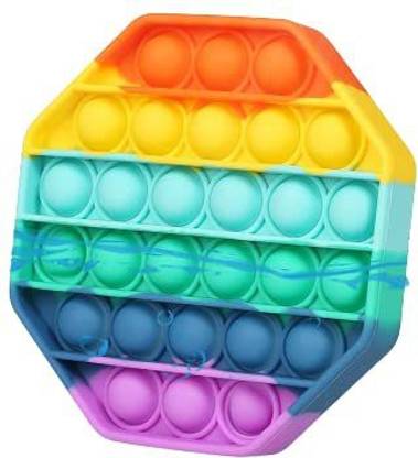 Popit Game for Kids|Toddlers Mini Popit|Popit Game Rainbow Color (Hexagon)