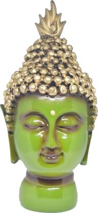 NAVIBHA Lord Gautam Budhha Face Head Vastu Bust Idol Statue Good Luck Showpiece Decorative Showpiece  -  16 cm