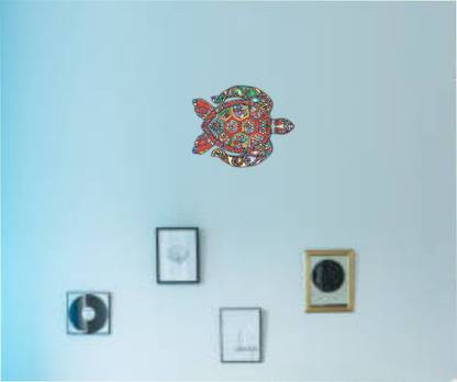 Varadvinayak 30 cm turtel small Self Adhesive Sticker