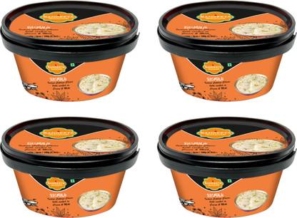 sangeeta Kesar Rasmalai |Kesar Flavour Rasmalai| (Pack of 4 - 100gm each) Box