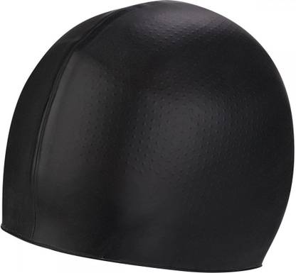 HHS SPORTS Silicone swimming cap black (pack of 1) Swimming Cap