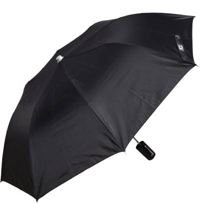 KK 2 Fold Premium Jet Black Umbrella