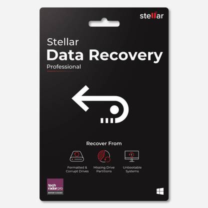 Stellar Data Recovery Software | Windows | Professional | 1 PC 1 Year | Activation Key Card