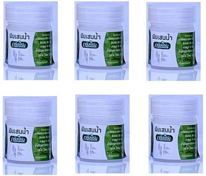 GREEN HERB Cotton Balm 8ml Pack of 6 THAILAND PRODUCT Liquid