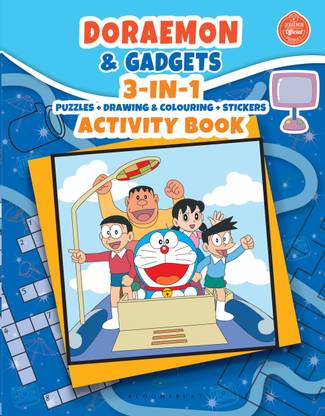 Doraemon & Gadgets: 3-IN-1 Puzzles + Drawing & Colouring + Stickers Activity Book
