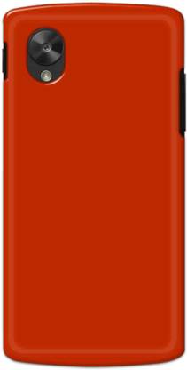 NDCOM Back Cover for NEXUS 5 Solid Red Printed