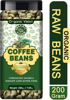 OrganicVison Green Coffee Beans for Fat Loss (Unroasted Beans) Coffee Beans