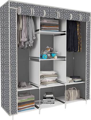 XENABO Cabinet print PP Collapsible Wardrobe