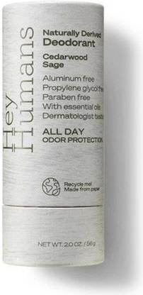 Hey Humans Natural Deodorant Cedarwood Sage Deodorant Stick  -  For Men