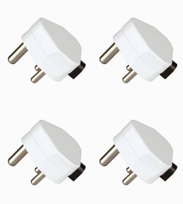 HAVELLS 6 A 3 Pin Plug Top Reo AHEGXXW063 (Pack Of 4) 6 A 3 Pin Plug Top Reo AHEGXXW063 (Pack Of 4) Three Pin Plug