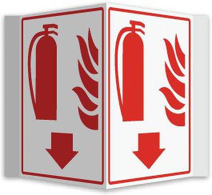 RLDigitalUnits V shape : Fire Extinguisher symbol sign Emergency Sign