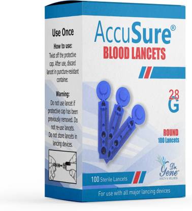 AccuSure Round Glucometer Lancets