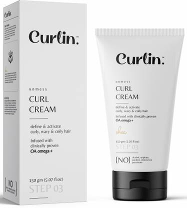Curlin Unmess curl defining cream for curly hair - Activates curly, wavy hairs - 150 g Hair Cream