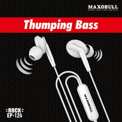 MAXOBULL Maxobul-Rock EP124 wired earphone for music and entertainment Wired