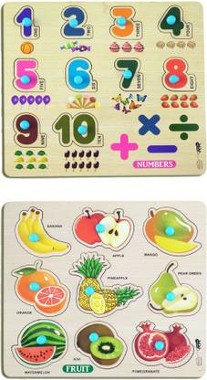 BitFeex Wooden Learning toys educational for kids age 2 3 4 5 year old