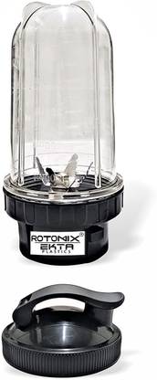 Rotomix Big Bullet Juicer Jar for Mixer Grinder 1 Jar (530 ML) with gym sipper cap Mixer Juicer Jar