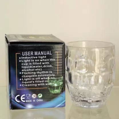 Tricolor Magic Color Cup with LED Light Party Glass Coffee Mug