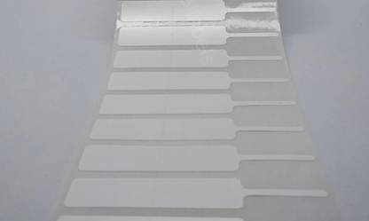 code on technology Jewellery Barcode Labels Partial Guming 81mm x 12mm - 1-Roll 2500 Labels (White) Polyester Paper Label