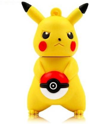 PANKREETI PKT529 Pokemon Pikachu 32 GB Pen Drive Compatible with Netbook, Gaming Console, Desktop Computer, Television, Audio Player, Laptop USB 2.0 Rubber Case