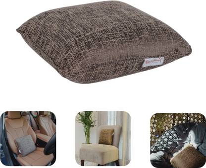 Rise & Shine Square Cushion - Sofa, Chair, Bed, Couch & Car Memory Foam Solid Cushion Pack of 1