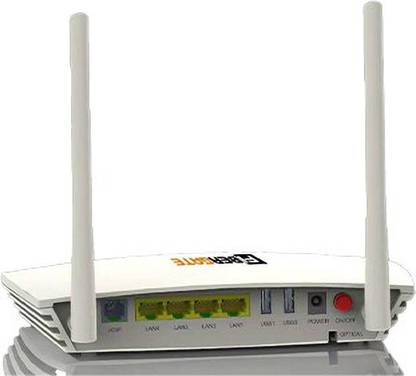 fibergate -G-714GXWac-Gigabit XPON ONT Wireless Router 2.4 GHz 1200 Mbps Wifi Speed Single Band External Antenna Ethernet (Cable Broadband)