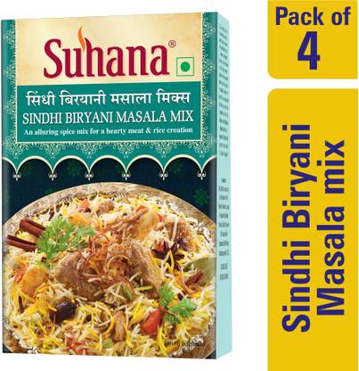 SUHANA Sindhi Biryani Masala Mix 60g Box-Pack of 4