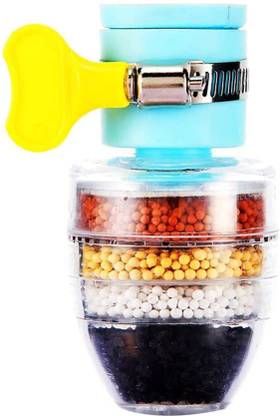 AKRIZA 6 Layer Activated Carbon Water Filter Tap and Purifier Faucet Tap Mount Water Filter
