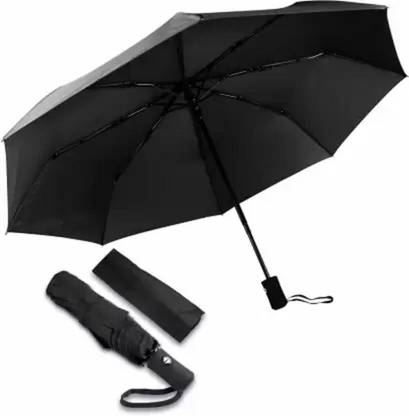 Coozico Travel Folding Automatic Umbrella; Auto Open Close Button, Lightweight 10 Ribs Umbrella