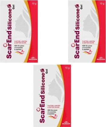 MANKIND ScarEnd Silicone Gel, Flatten, Lighten, Soften Scars (Pack of 3)10g
