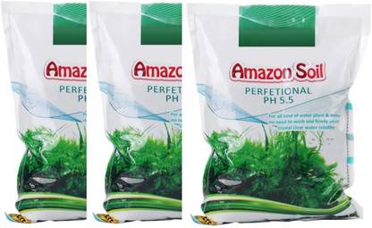 Mr Traders Amazonn Aquarium Soil 1 Liter (Pack of 3) Aqua Soil Planted Substrate
