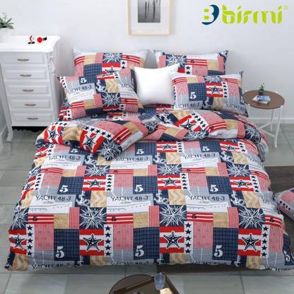 Canvas 120 TC Polycotton Double Printed Flat Bedsheet