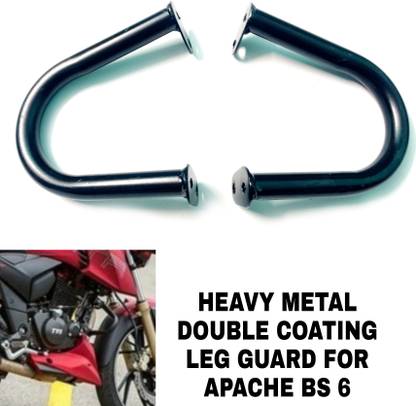 Aklin Boky DOUBLE COATING HEAVY METAL LEG GUARD FOR BS6 Bike Crash Guard
