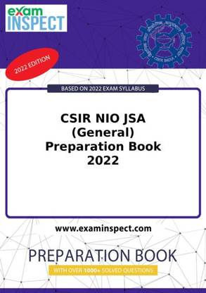CSIR NIO JSA (General) Preparation Book 2022
