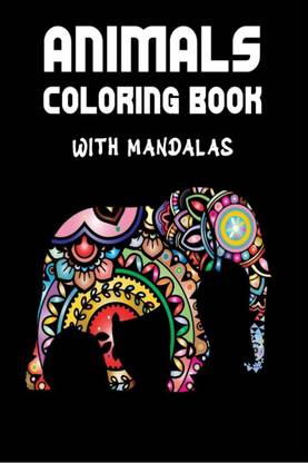 Animals Coloring Book with Mandala