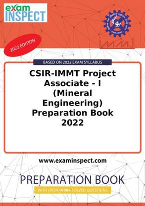 CSIR-IMMT Project Associate - I (Mineral Engineering) Preparation Book 2022