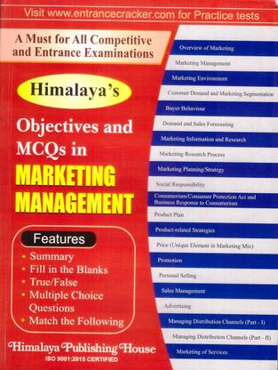 MARKETING MANAGEMENT (OBJECTIVES AND MCQs)